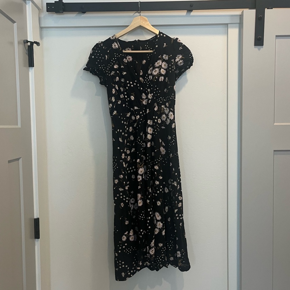 Madewell floral midi dress